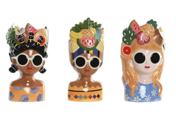 Macetero busto de mujer KARMA