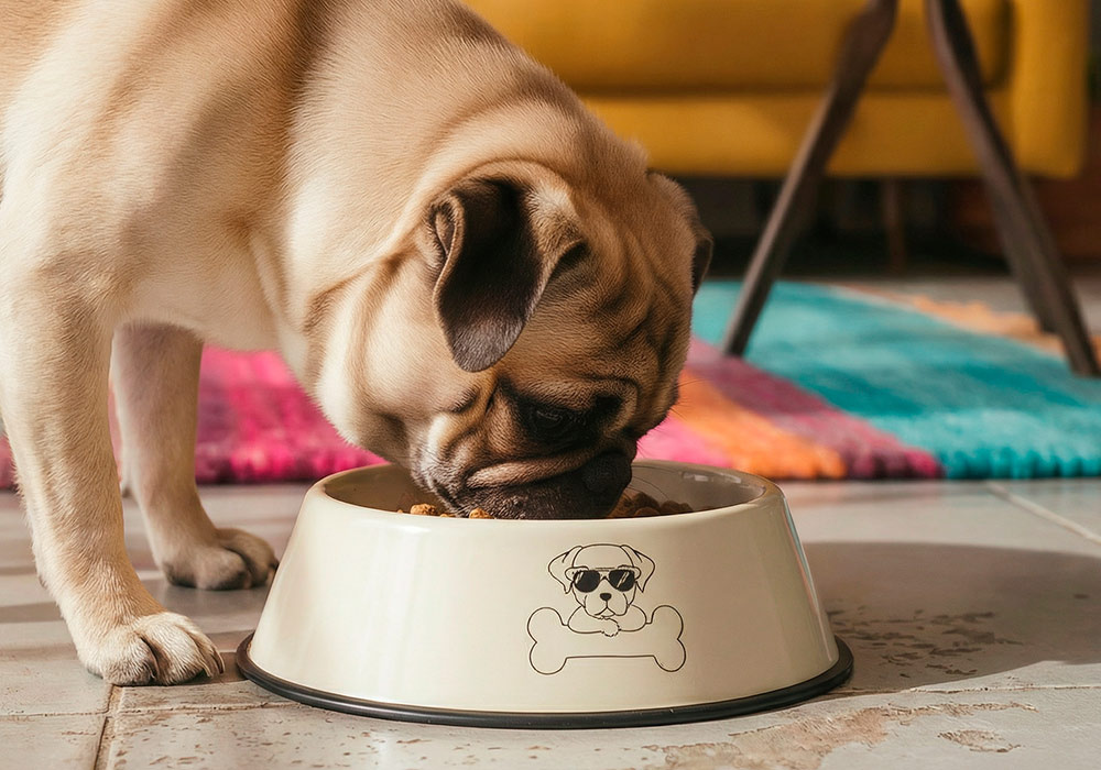 Bol de metal para mascotas SNUFI