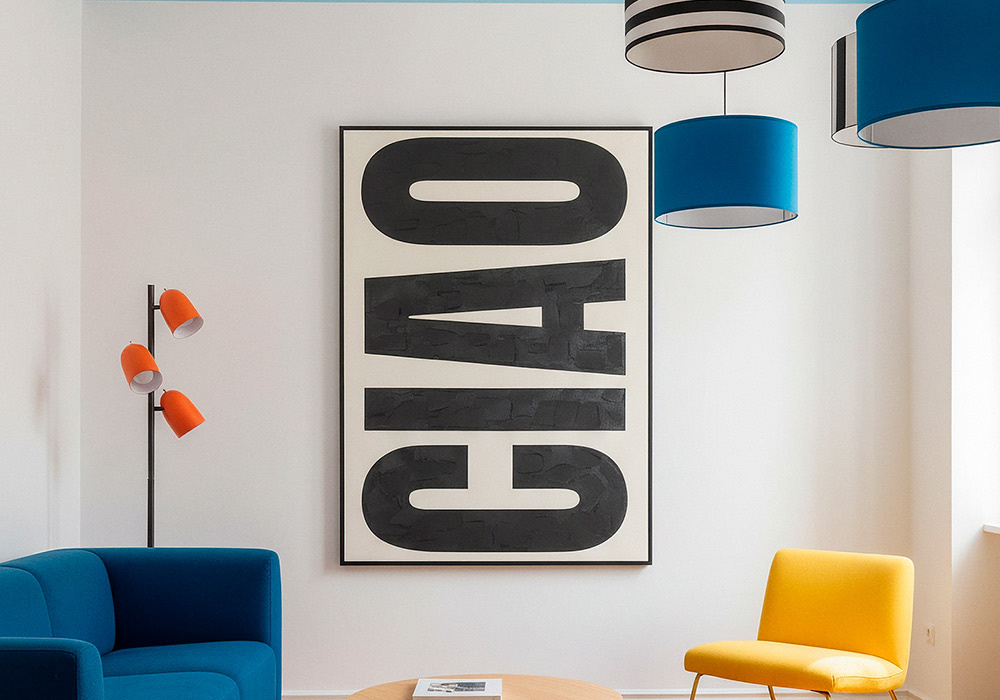 Quadro pintado à mão CIAO