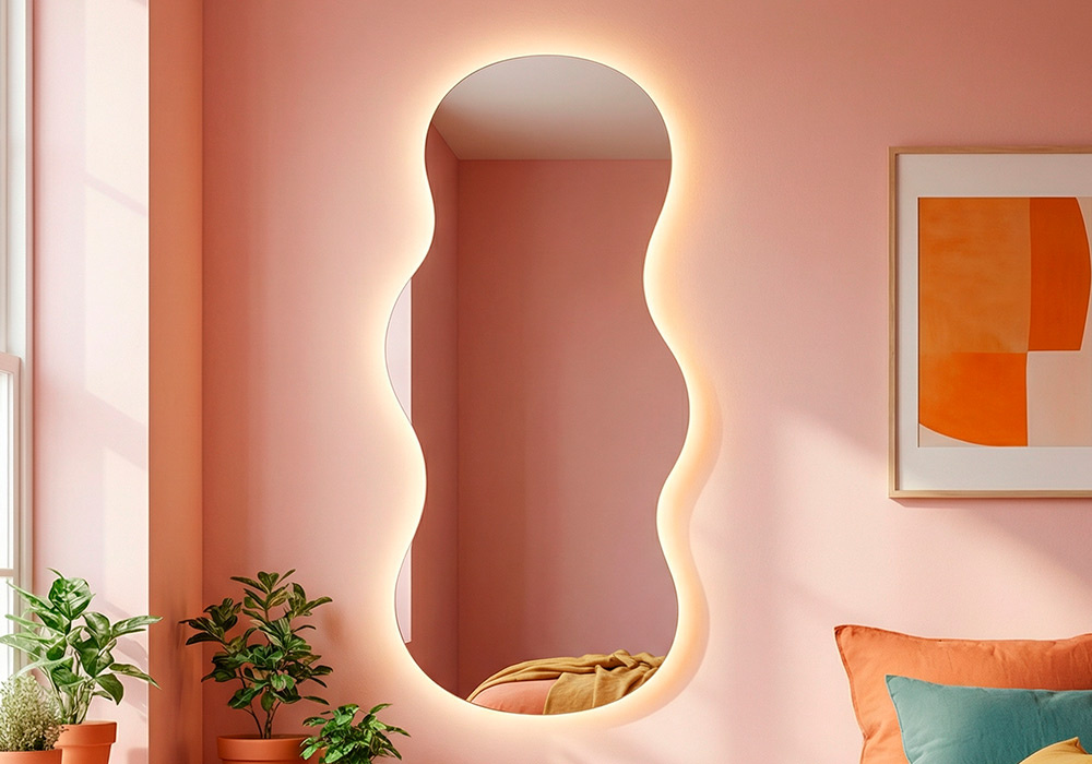 Espejo pared con leds SINUS