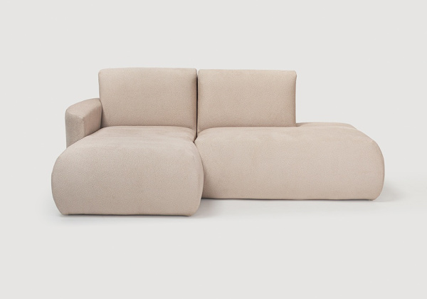 Sofa modular terminal con chaiselongue TINA