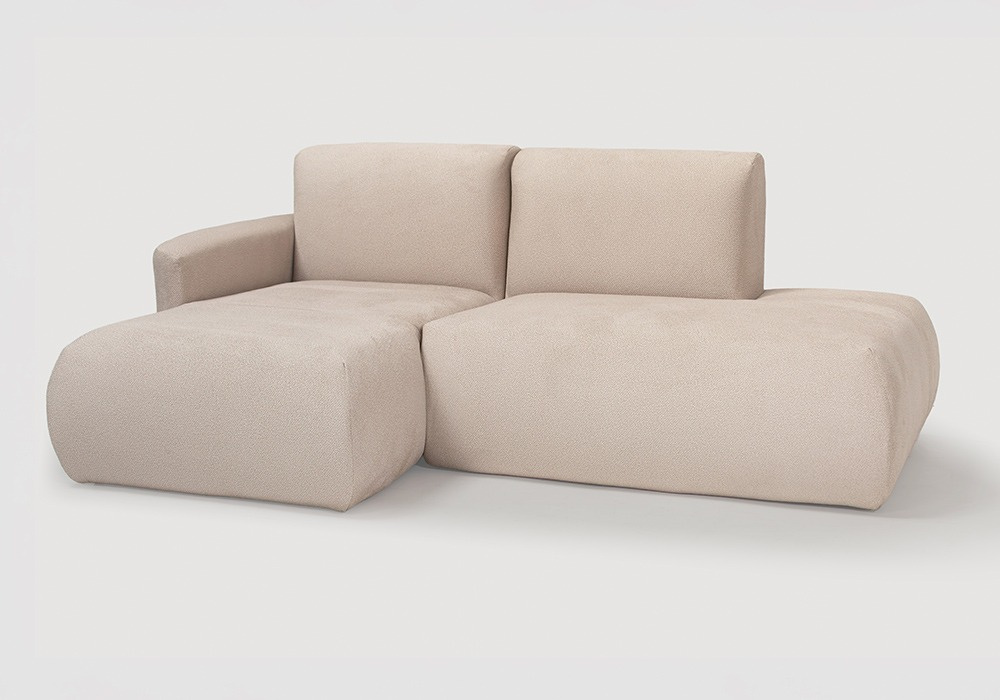 Sofa modular terminal con chaiselongue TINA