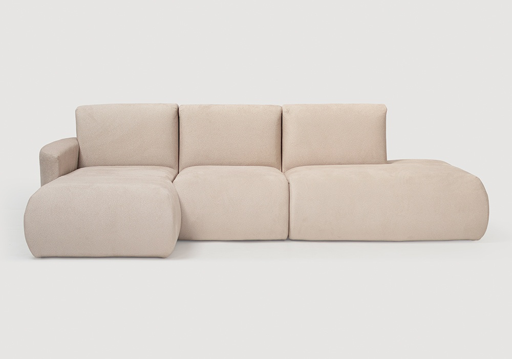 Sofá modular terminal com módulo e chaiselongue TINA