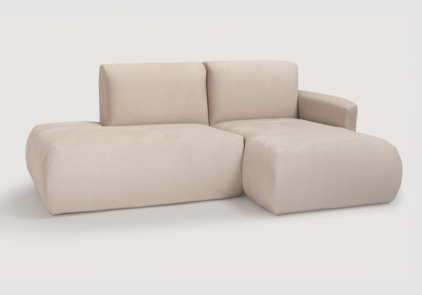Sofá modular terminal com chaise-longue e puff TINA Sofá modular terminal com chaise-longue e puff TINA