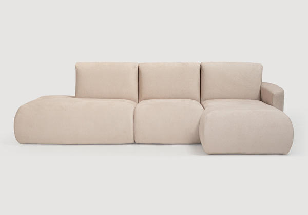 Sofa modular terminal con módulo y chaiselongue TINA