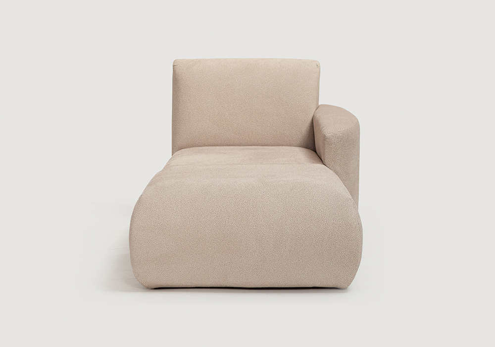 Módulo chaiselongue con brazo para sofá modular TINA