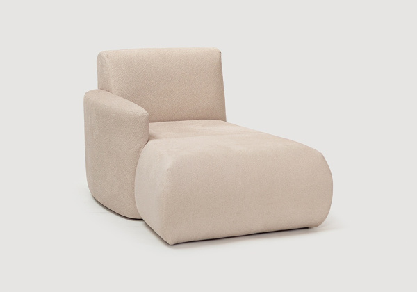 Módulo chaiselongue con brazo para sofá modular TINA Módulo chaiselongue con brazo para sofá modular TINA