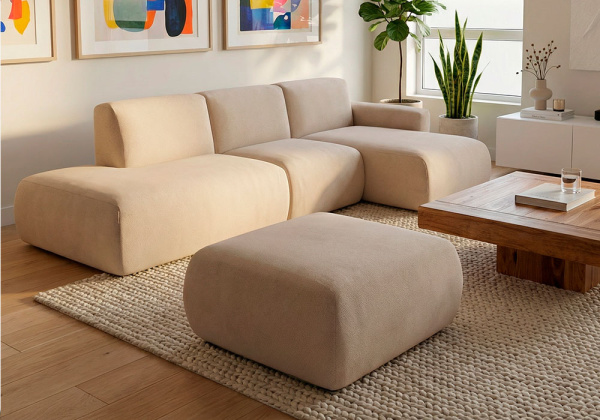 cópia do Terminal Modular do Sofá com Módulo e Chaiseiselongue Tina