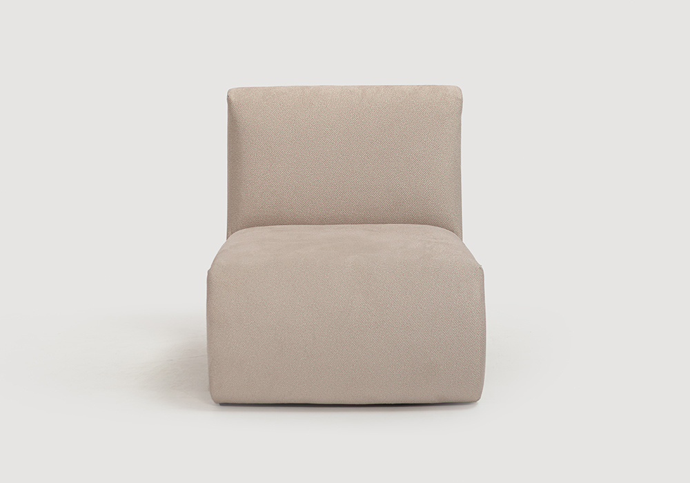 cópia do módulo Chaiseelongue com braço para sofá modular Tina