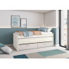 Cama de 90 ó 105 con cama oculta y 2 cajones CLEO