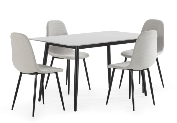 Pack mesa y sillas comedor VAINA blanco Pack mesa y sillas comedor VAINA blanco
