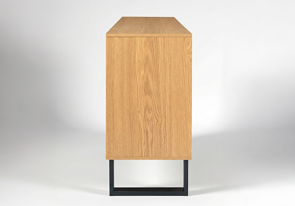 Aparador madera natural 3 puertas CALI vista costado