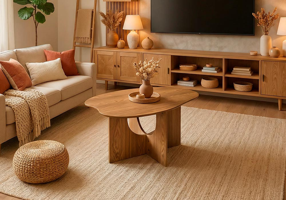 Mesa auxiliar de madera CALI ambiente