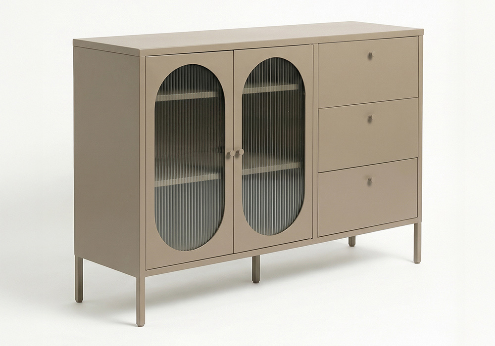 Aparador 2 puertas y 3 cajones metálico COLORS