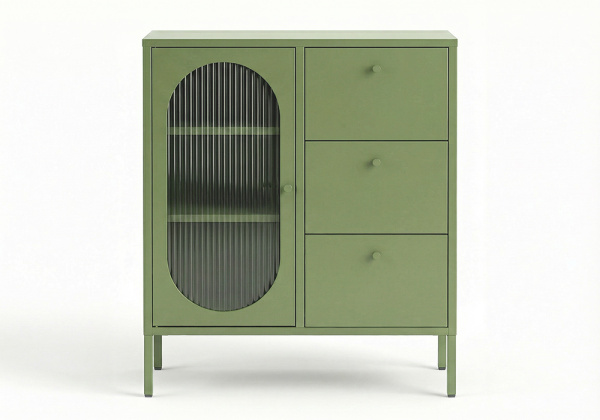 Aparador 1 porta e 3 gavetas metálico COLORS