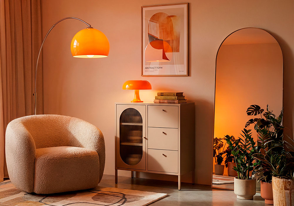 Aparador 1 puerta y 3 cajones metálico COLORS