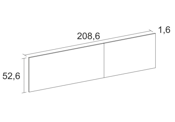 Cabecero y dos mesitas Mónaco Star croquis