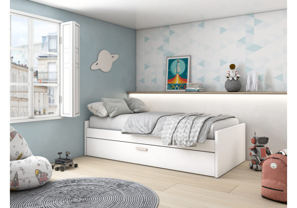 Cama ninho juvenil com cama auxiliar CLEO