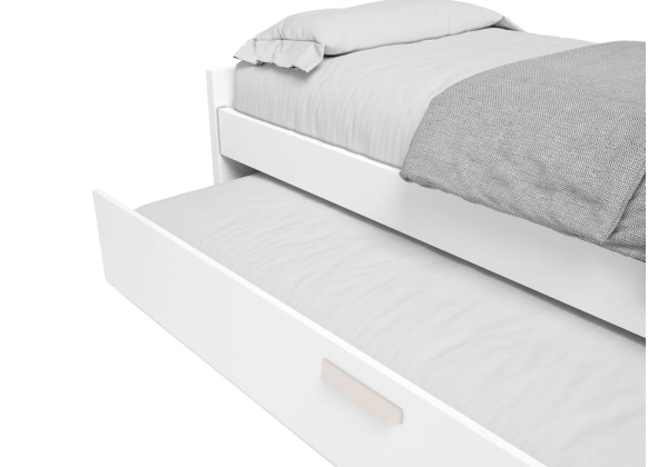 Cama nido juvenil con arrastre CLEO detalle arrastre