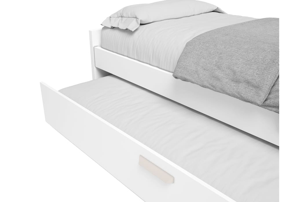 Cama nido juvenil con arrastre CLEO detalle arrastre