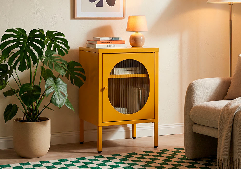 Mesita auxiliar metálica COLORS