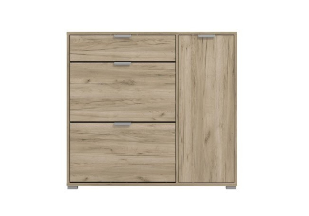 Sapateira com 2 gavetas basculantes e 1 porta ARCO