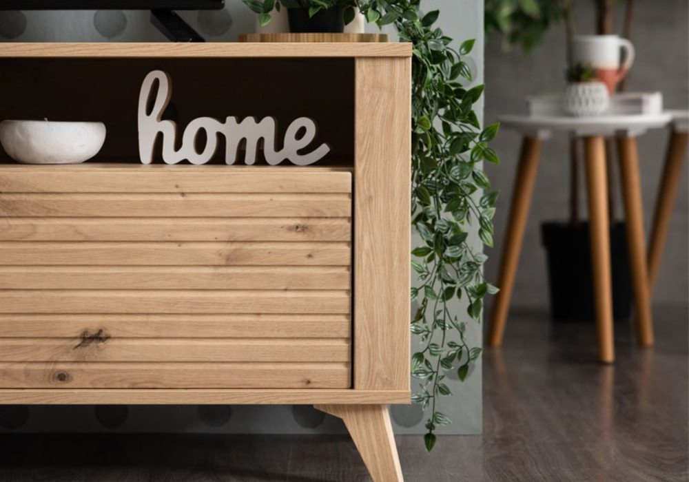 Mesa TV con patas REDON