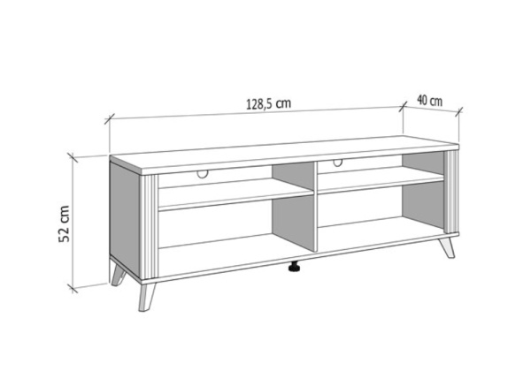 Mesa TV con patas REDON