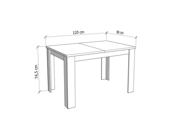 Mesa de comedor extensible ZEST