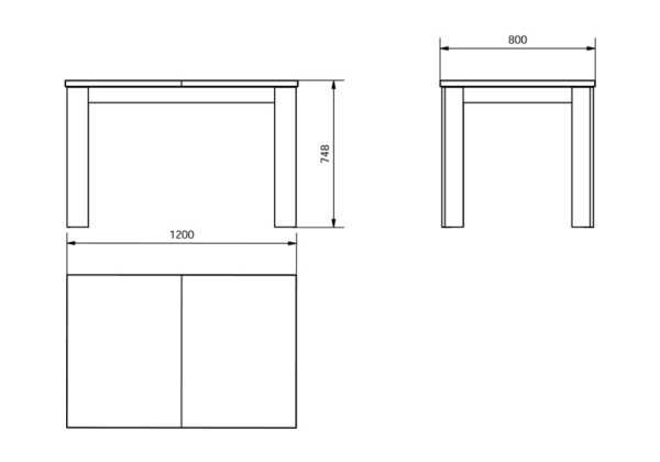 Mesa de comedor extensible ZEST