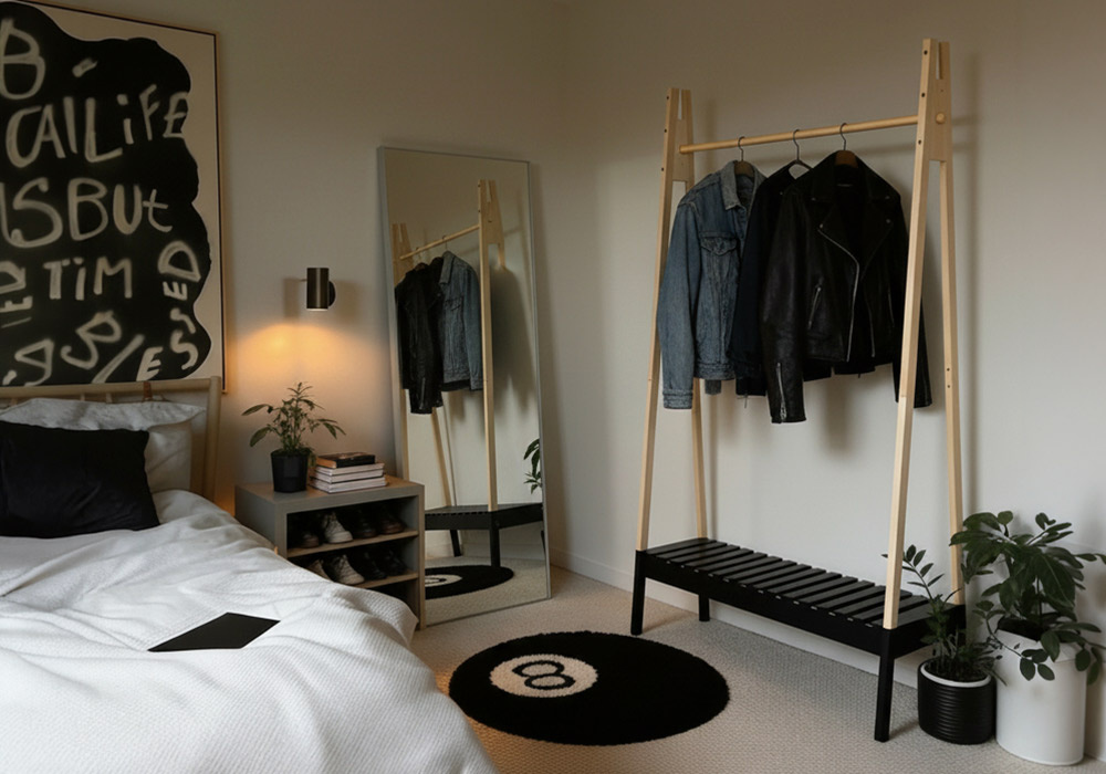 Cabide de madeira LUA