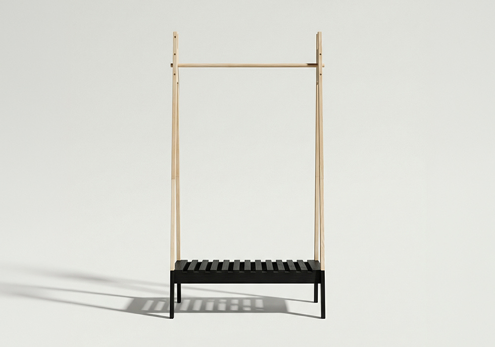 Cabide de madeira LUA