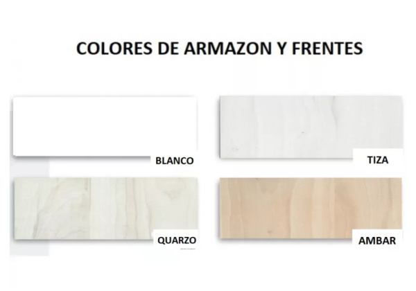 Armario 1 puerta batiente + 2 cajones CORBAN PLUS