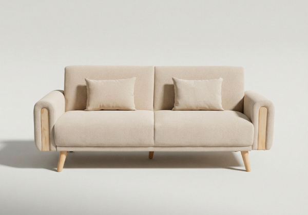 Sofá cama click-clack patas madera NEXON