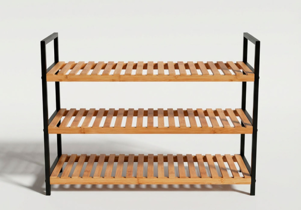Sapateira com 3 prateleiras em bambu BOX