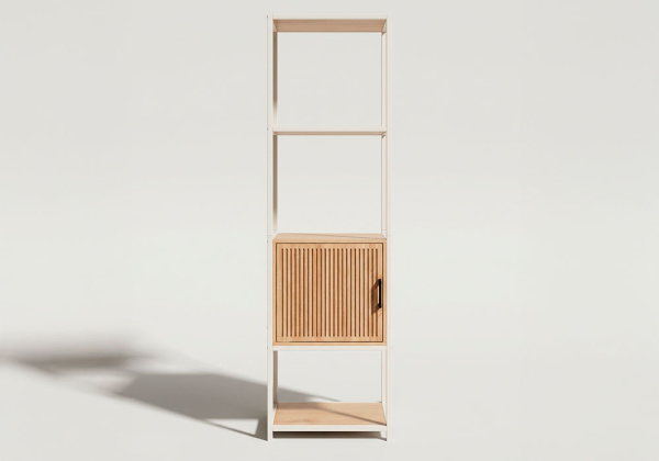 Estante com 3 compartimentos e porta REMIX