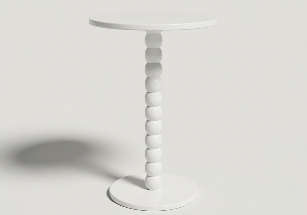 Mesa auxiliar madera alto 50 cm NOVA blanco