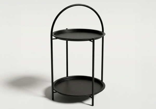 Mesa auxiliar metálica BRISA negro