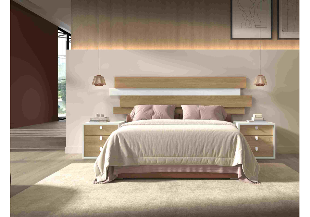 Dormitorio matrimonio con 2 mesillas ASTRA Dormitorio matrimonio con 2 mesillas ASTRA
