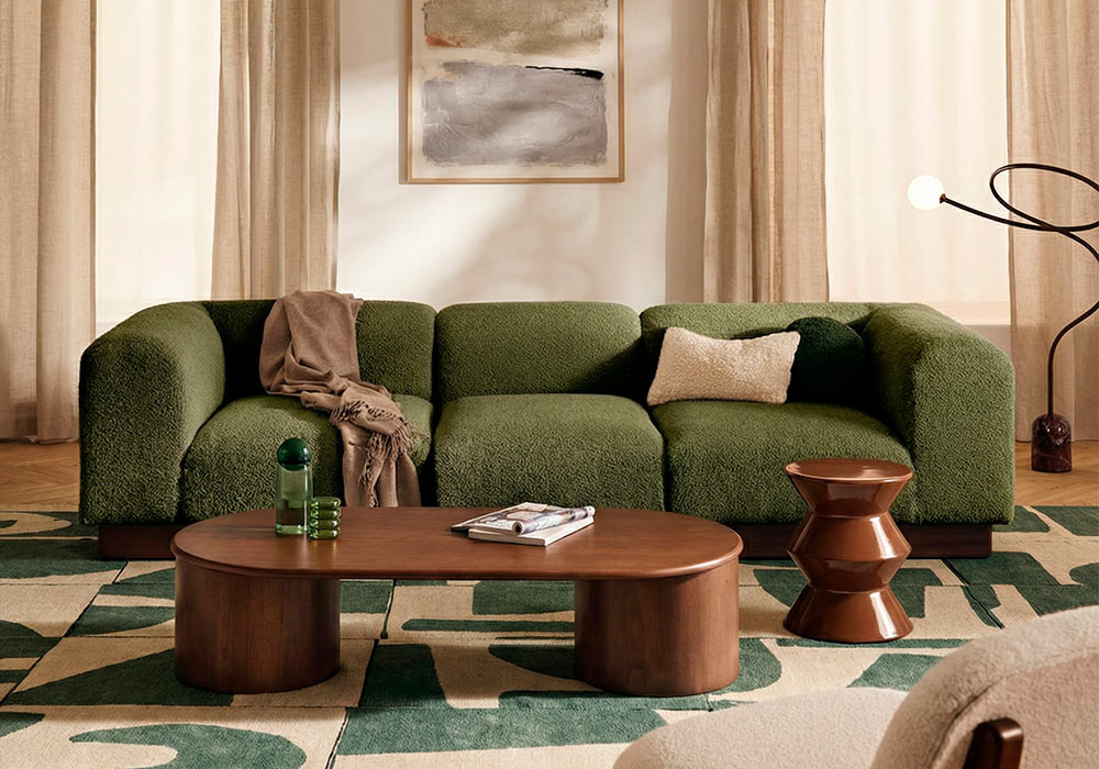 Mesa auxiliar metálica castanha POPI