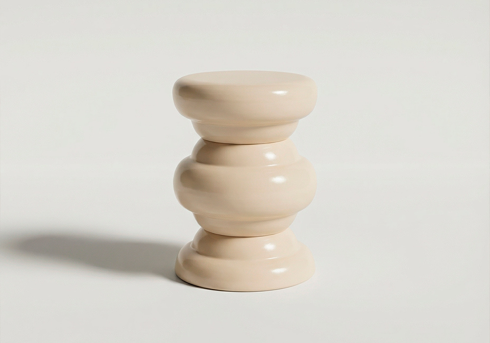 Mesa auxiliar metálica CÉNIT frente