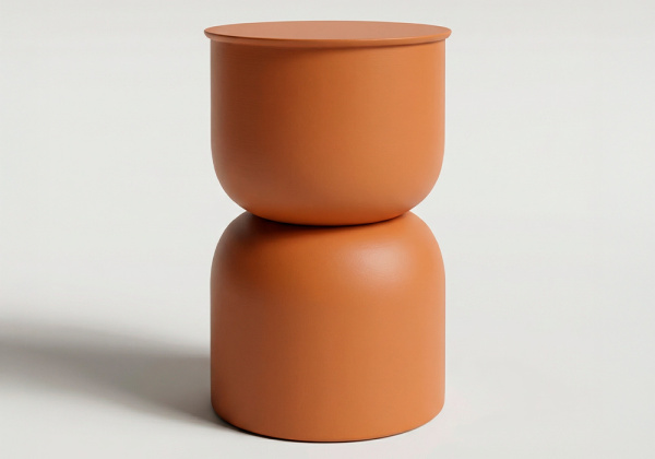 Mesa auxiliar metálica CÉNIT frente