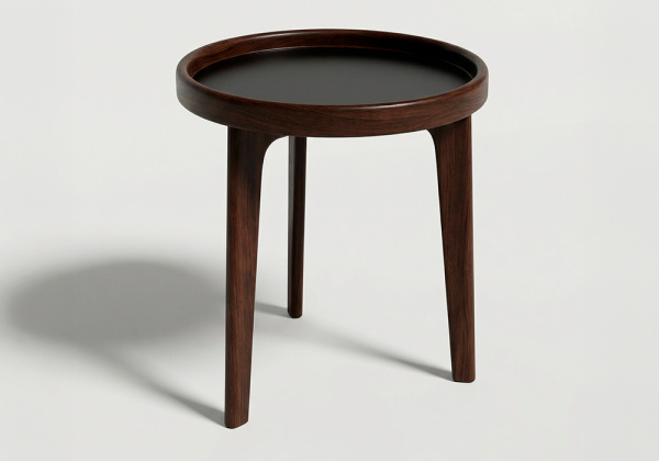 Mesa auxiliar de madera ÉBANO lateral