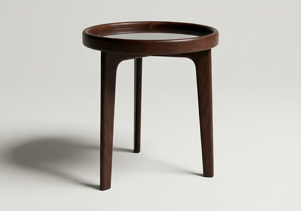 Mesa auxiliar de madera ÉBANO frente