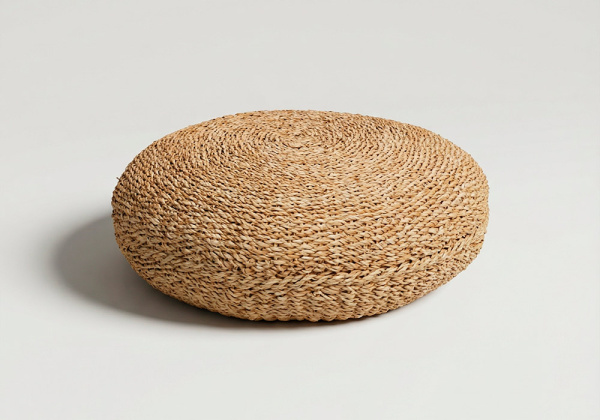 Puff de suelo redondo de seagrass OPAL lateral
