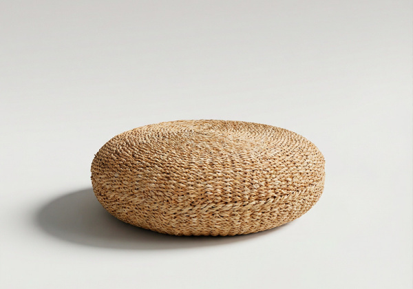 Puff de suelo redondo de seagrass OPAL frente