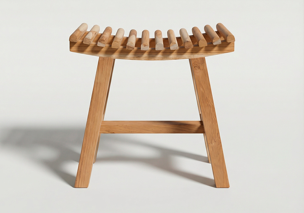 Taburete de teca NAMI