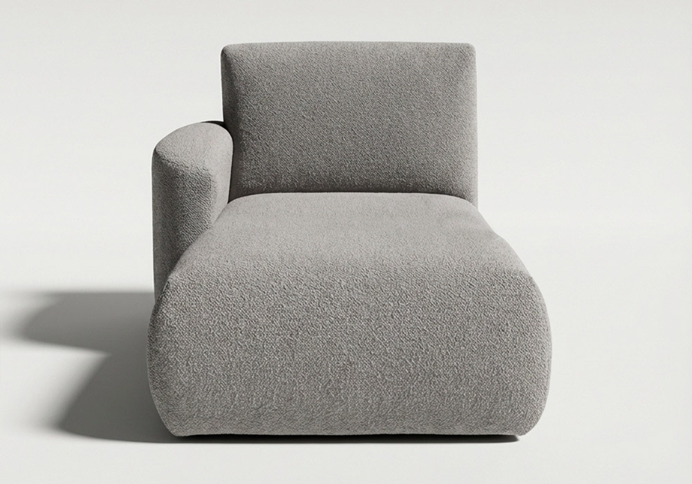 Módulo chaiselongue con brazo para sofá modular TINA