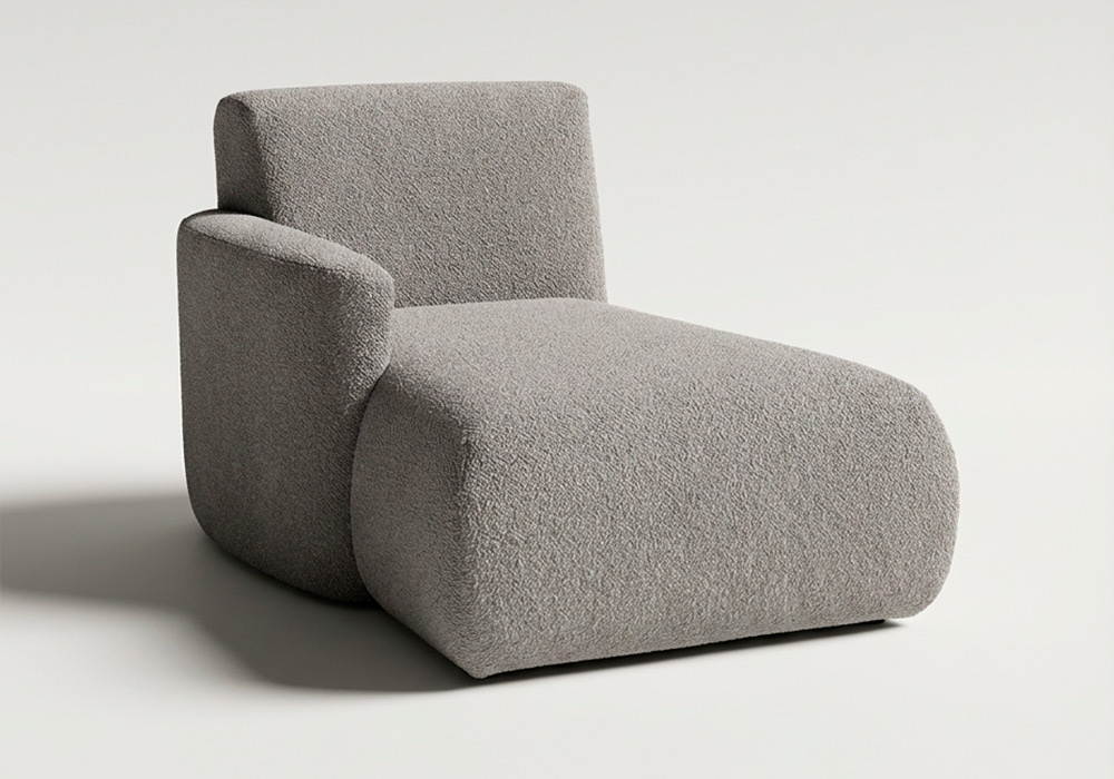 Módulo chaiselongue con brazo para sofá modular TINA Módulo chaiselongue con brazo para sofá modular TINA