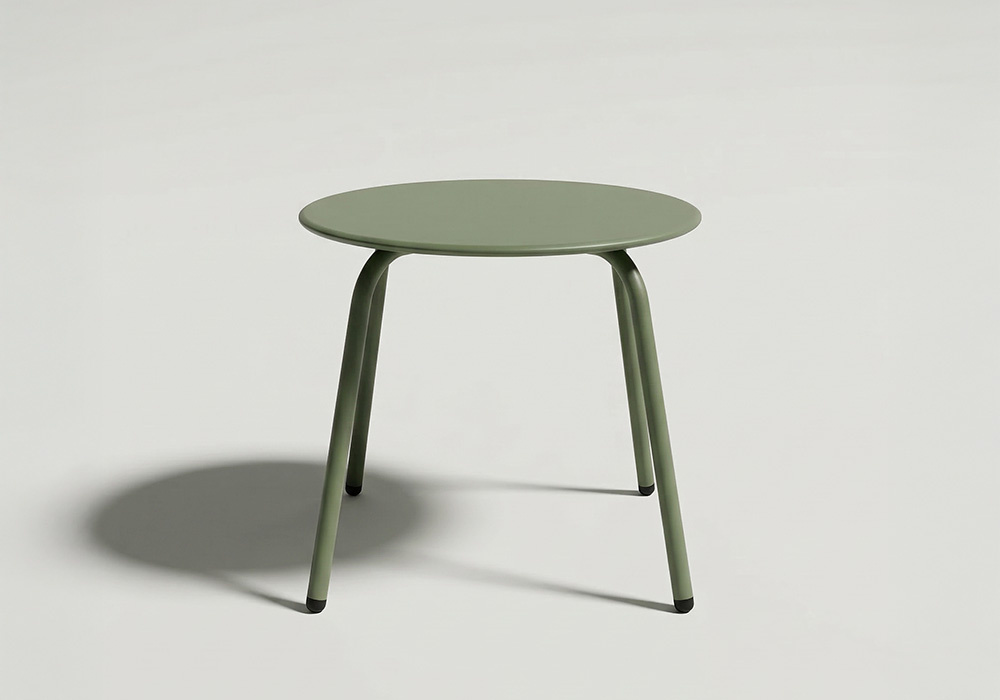 Mesita auxiliar metálica OLA Verde Frontal